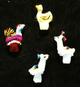 Llama finger puppets