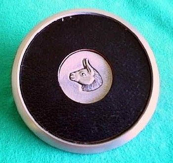 Pewter Llama Coaster