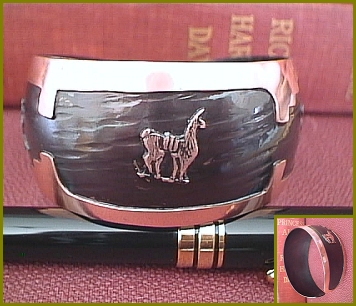 Peruvian Copper Llama Cuff Bracelet