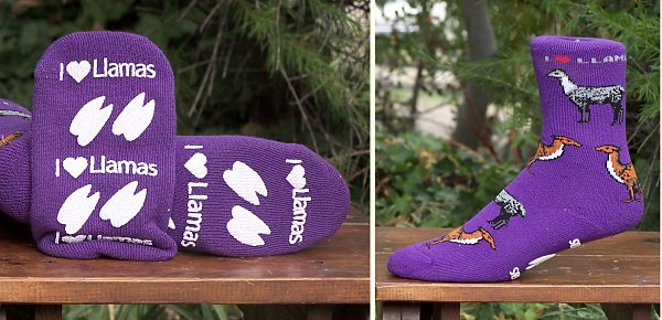 Llama Slipper Socks