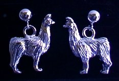 Standing Llama Earrings